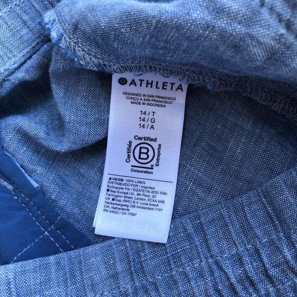 Athleta retreat linen jogger size 14/T - Picture 4 of 13